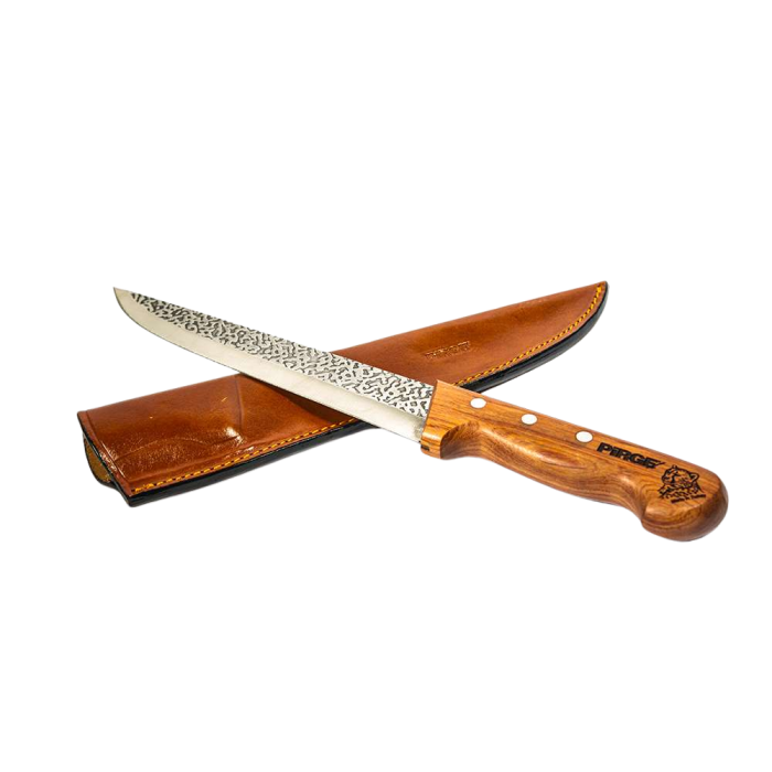 pirge forged couteau de boucher avec son étui en cuir